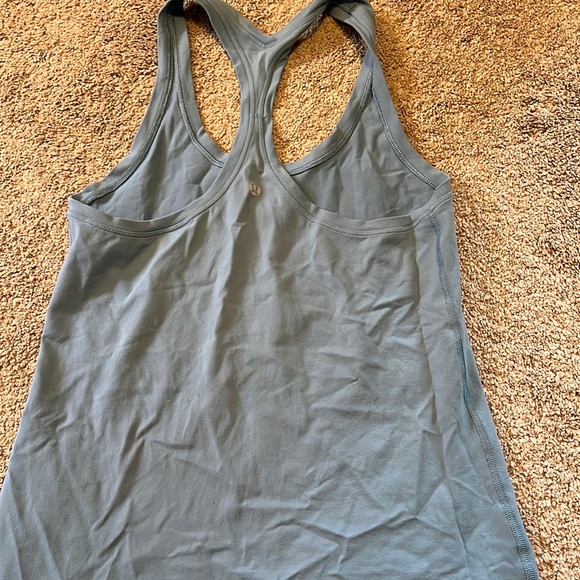 - Lululemon Cool Racerback Tank - light blue Color Size 8 - Picture 2 of 6